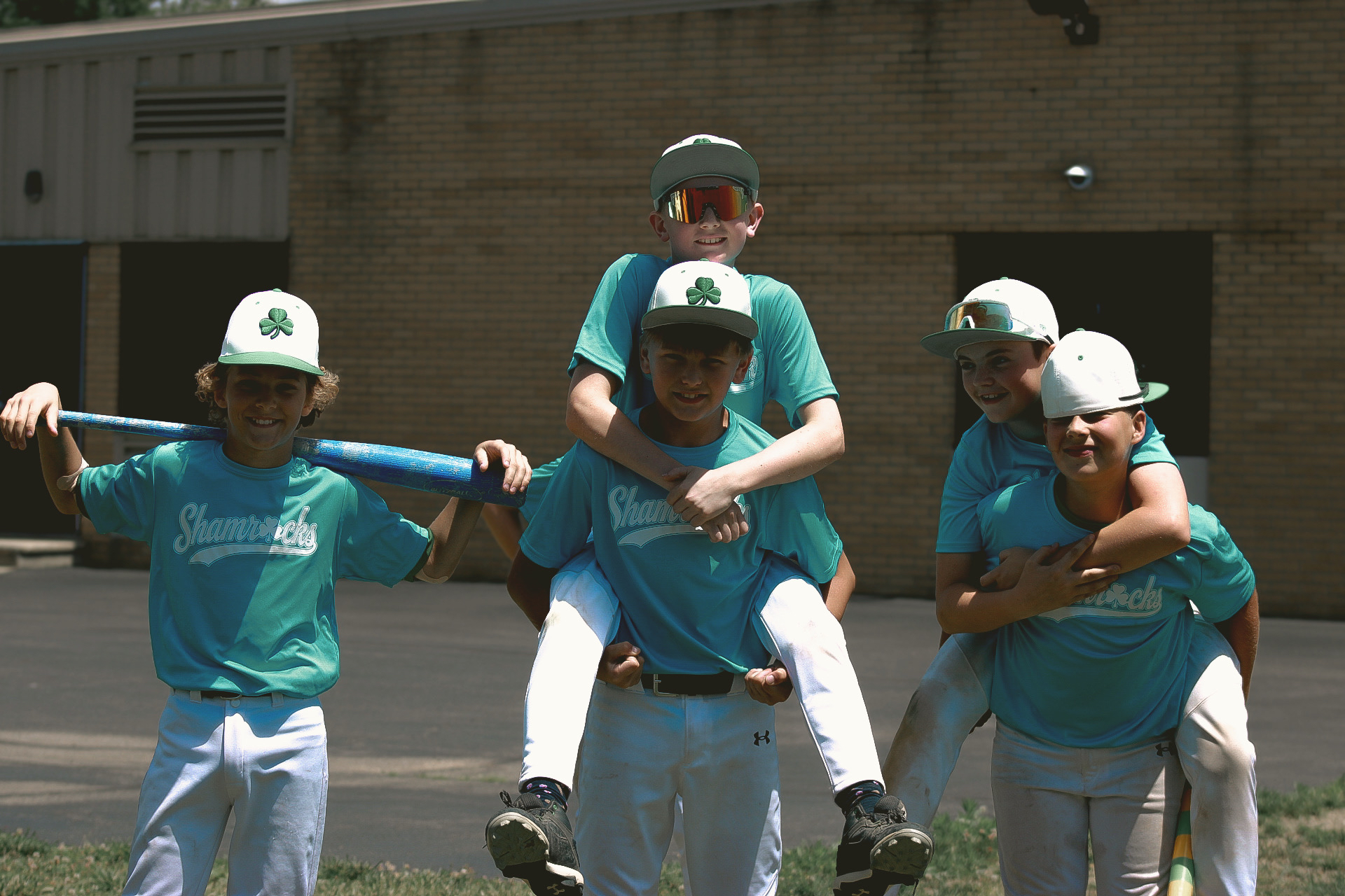 Shamrocks teammates having fun together