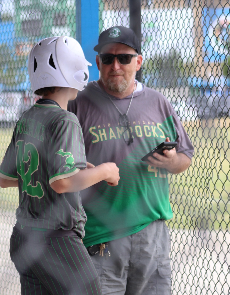 Shamrocks catcher developing receiving skills