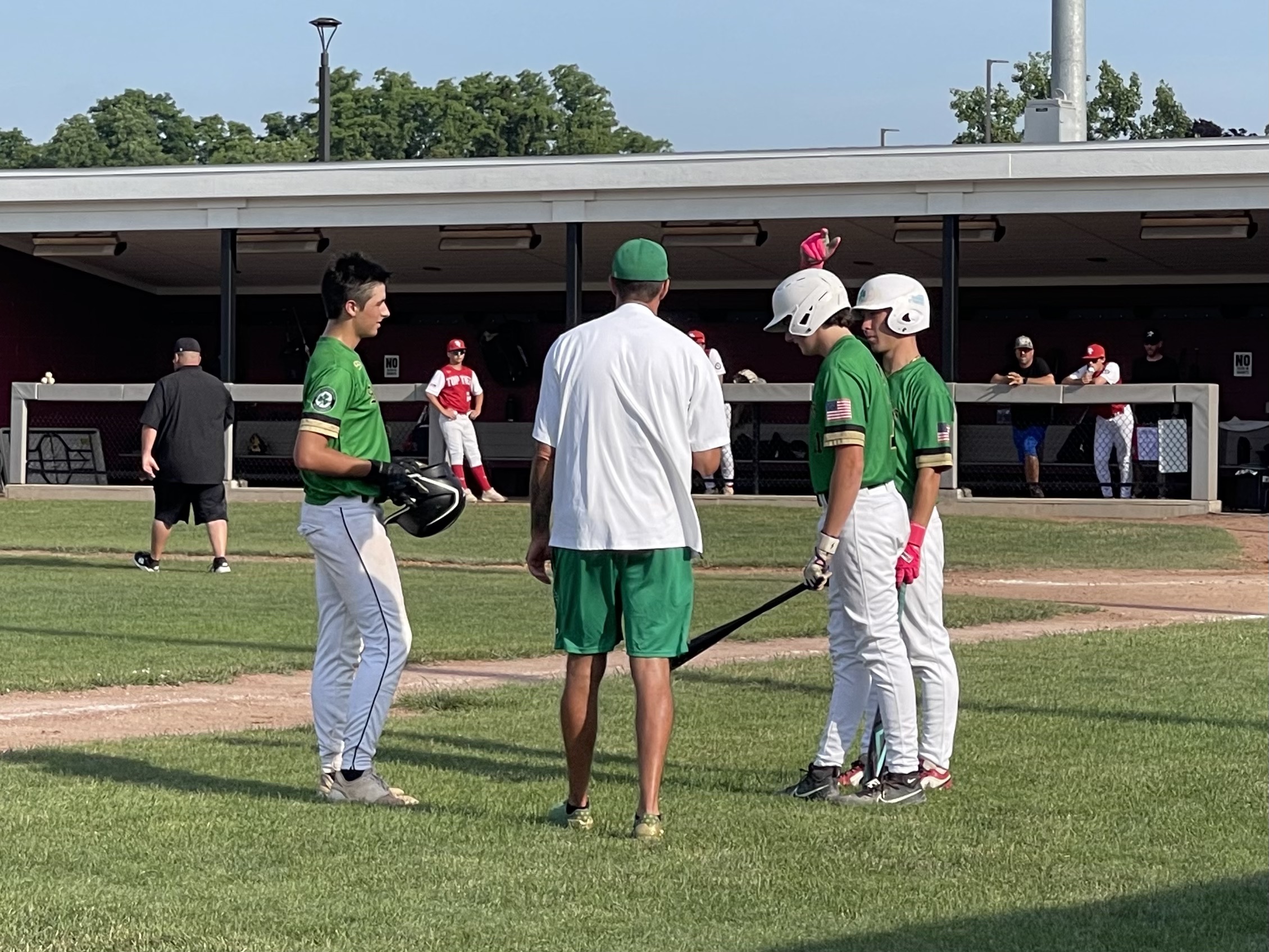 Shamrocks coaches providing instruction